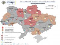 Негода в Україні: у Черкаській області високий рівень аварійності. Загалом  п'ять областей у критичній ситуації